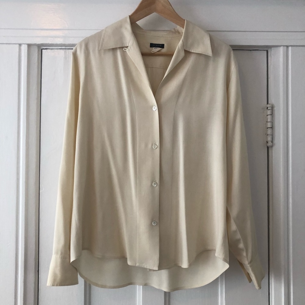 Vintage Ivory Silk Blouse